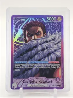 CHARLOTTE KATAKURI 2025 ONE PIECE FIST LEADER ALT ART #OP11-062 Q0646 - Image 1