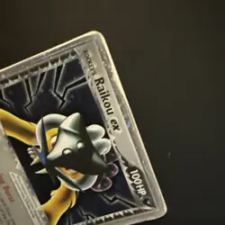 Rocket's Raikou Ex 108/107 Secret Rare Ultra Rare Pokemon Ex Deoxys damaged - Image 4