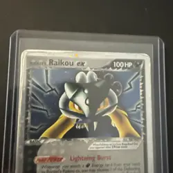 Rocket's Raikou Ex 108/107 Secret Rare Ultra Rare Pokemon Ex Deoxys damaged - Image 5