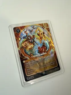 Disney Lorcana TCG Reign of Jafar It Means No Worries Enchanted 208/204 - Image 2