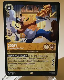 Disney Lorcana Goofy Groundbreaking Chef #4/204 Reign of Jafar (8) *Legendary* - Image 2