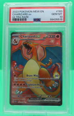 2023 Pokemon Charizard MEW EN Ultra Rare #183 PSA 10 - Image 1