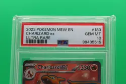 2023 Pokemon Charizard MEW EN Ultra Rare #183 PSA 10 - Image 2