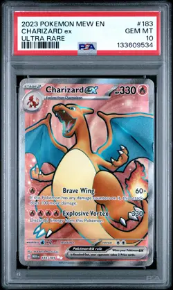 2023 POKEMON MEW EN-151 ULTRA RARE #183 CHARIZARD EX PSA 10 - Image 1