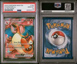 2023 POKEMON MEW EN-151 ULTRA RARE #183 CHARIZARD EX PSA 10 - Image 3
