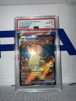 2023 POKEMON MEW EN-151 ULTRA RARE #183 CHARIZARD EX PSA 10 - Image 4