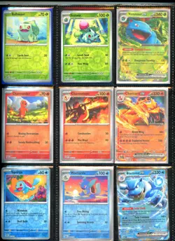 POKEMON SV 151 - COMPLETE PARALLEL (RE-HOLO) BASE SET 001-165 W/BINDER & PROMOS! - Image 2