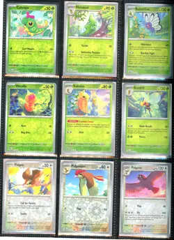 POKEMON SV 151 - COMPLETE PARALLEL (RE-HOLO) BASE SET 001-165 W/BINDER & PROMOS! - Image 3
