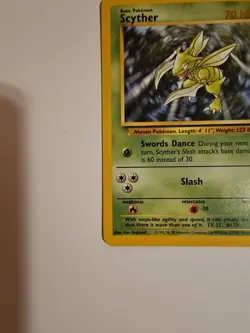 Pokemon TCG Scyther Jungle Card 26/64 Unlimited Rare, LP+ Condition - Image 5