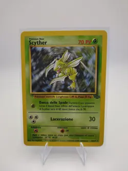 Pokemon TCG ITALIAN Jungle Scyther 26/64 Regular Rare Card LP/NM - Image 1