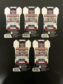 Pokemon TCG: Paldea Evolved Sleeved Booster Full Art Set X5 New Factory Sealed - Image 2