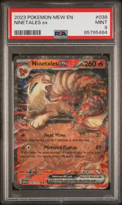 🔥Ninetales ex 038/165🔥Holo English Pokemon 151 💎PSA 9 Mint💎 - Image 1