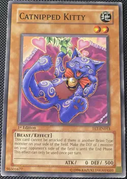 Catnipped Kitty FET-EN013 Flaming Eternity-1st Edition 1st Edition - Yugioh Card - Image 1