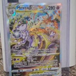 Pokemon Mewtwo VSTAR Holo GG44/GG70 2023 Card Nintendo Creatures GAME FREAK - Image 2