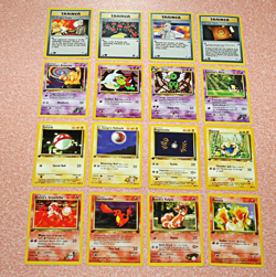 Pokemon First Edition 16 Card Lot Non-Holo Trainers Included CCG LP Vintage - Image 5