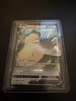 Pokemon TCG Snorlax v 141/202 Sword & Shield Holo Card - Image 1