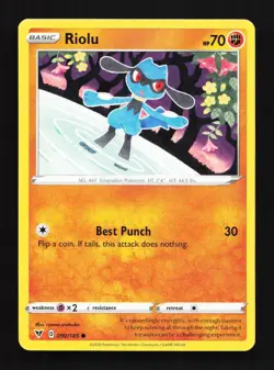 Riolu 090/185 LP Vivid Voltage English Pokemon Card TCG - Image 1