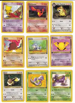 Pokemon Team Rocket COMPLETE SET Common Vintage WOTC 24 Card Lot MP-NM - Image 2