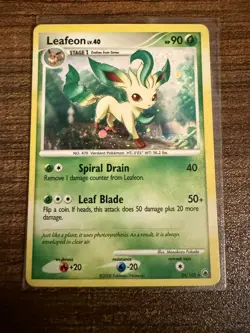 Leafeon 024/100 Pokemon Card –LP– DP Majestic Dawn Deck Exclusives (PR) - Image 1