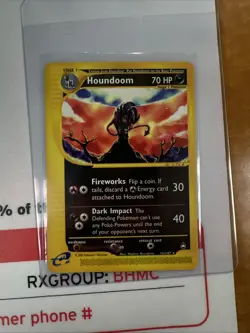 Pokemon Houndoom 15/147 Aquapolis Non-Holo Rare Card LP Condition - Image 1