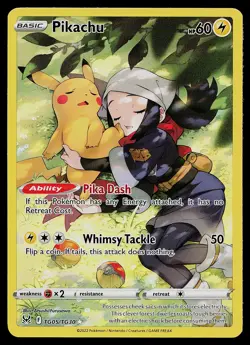 Pokemon Card - Pikachu Lost Origin TG05/TG30 Ultra Rare - Image 1