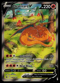 Pokemon Card - Charizard V Sword & Shield Promo SWSH260 Holo - Image 1