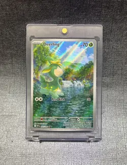 Pokemon TCG Deerling White Flare #091/086 English Illustration Rare Card 2025 NM - Image 1