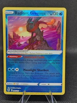 Radiant Greninja 046/189 - Pokemon TCG Astral Radiance Radiant Rare Card NM - Image 1