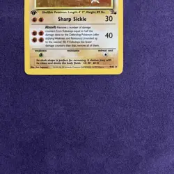 Pokemon TCG Kabutops Fossil 9/62 Holo Unlimited Holo Rare Vintage 2000 MP - Image 2
