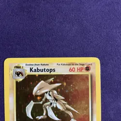 Pokemon TCG Kabutops Fossil 9/62 Holo Unlimited Holo Rare Vintage 2000 MP - Image 5