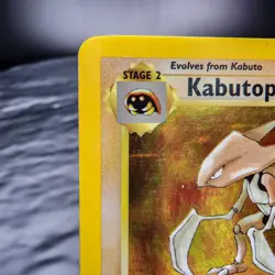 MP Kabutops 9/62 Holo Unlimited Fossil Pokemon Card Rare Collectible - Image 3