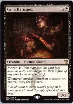 Grim Haruspex R Khans of Tarkir 73 LP MTG - Image 1