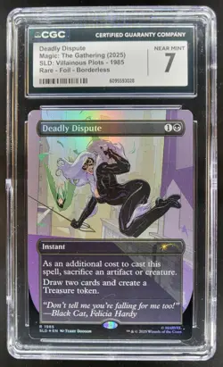 2025 MAGIC THE GATHERING DEADLY DISPUTE RARE FOIL BORDERLESS CGC 7 PT - Image 1