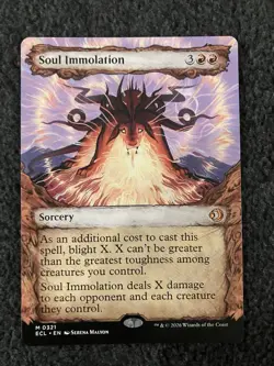 Magic The Gathering MTG - Soul Immolation (Showcase) - Lorwyn Eclipsed - Image 1