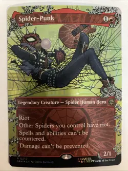 MTG Marvel's Spiderman Spider-Punk R (0210) (Borderless) FOIL - Image 1