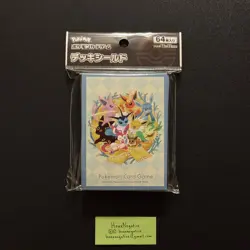 Pokemon Center Japan Eeveelution Eevees Card Sleeves 64 COUNT ~ US SELLER - Image 1