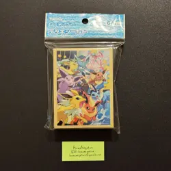 Pokemon Center Japan Eevee Dash! ver.2 Card Sleeves 64 COUNT ~ US SELLER - Image 1