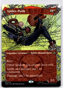 MTG Spider-Punk (Borderless) NON-FOIL NM 210 Marvel's Spider-Man - Image 1