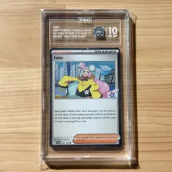 TAG 10 Pop 1 Iono 185/193 Cosmos Zone Stamp Tournament Collection Pokemon PSA - Image 1