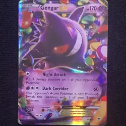 The Pokemon Company Pokemon TCG Gengar EX Ultra Rare Holo XY Phantom Forces 34/… - Image 1
