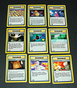 1st Edition Pokemon Trainer Cards Bundle Lot 18 Mixed Sabrina Misty Stadium LP - Image 4
