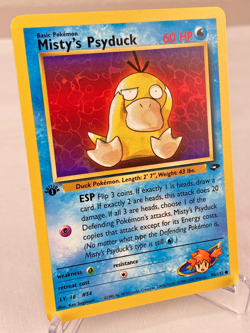 Misty's Psyduck 90/132 Gym Challenge Pokemon Card 1st Edition - Near Mint - Image 2