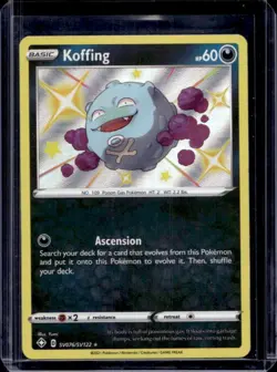 2021 Pokemon SWSH Shining Fates Koffing Shiny Vault #SV076/SV122 - Image 1
