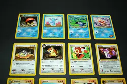 Pokemon Lot 16 Cards First Editions Common Uncommon Non-Holo Assorted LP Collect - Image 2