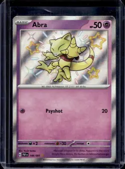 2024 Pokemon Paldean Fates Abra #148/091 - Image 1