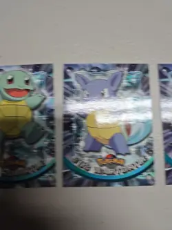 2000 Topps Chrome Pokemon Squirtle Wartortle Blastoise - Image 2