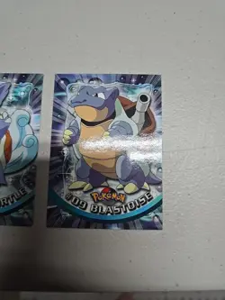 2000 Topps Chrome Pokemon Squirtle Wartortle Blastoise - Image 3
