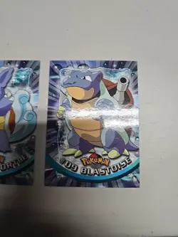 2000 Topps Chrome Pokemon Squirtle Wartortle Blastoise - Image 4