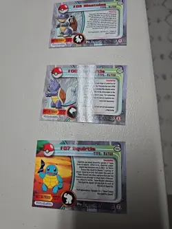 2000 Topps Chrome Pokemon Squirtle Wartortle Blastoise - Image 5