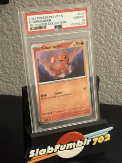 Charmander Promo #047 151 Poster Collection SVP EN Pokemon PSA 10 - Image 1
